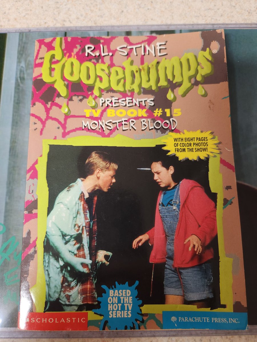 cs_memorabilia's tweet photo. Monster Blood was always a favorite of mine to watch &amp; read. Here's a goosebumps presents series book and photo signed by Kyle Labine the actor who played Evan in the series. #Goosebumps #goosebumpsbooks #goosebumpstvshow #rlstine #kylelabine #monsterblood #90s #books #HorrorFan https://t.co/TINItgwaT7