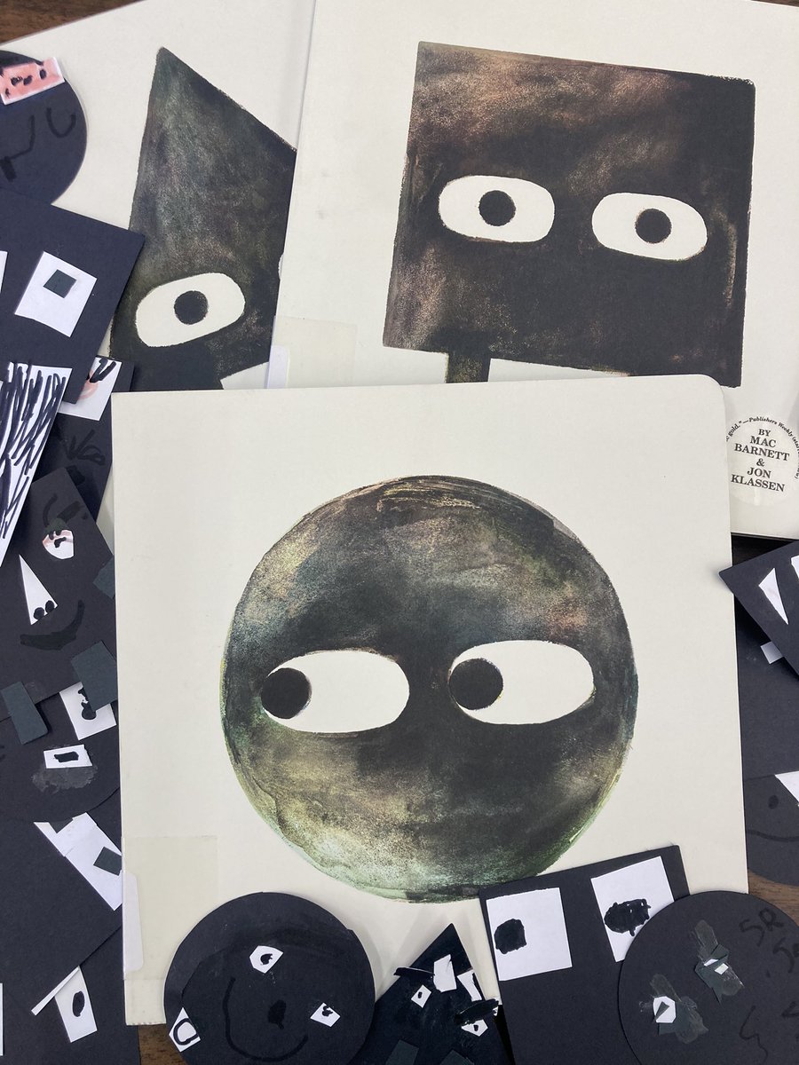 MPorschet's tweet photo. Loved reading the shape trilogy books by @macbarnett and @burstofbeaden to the kindergarten classes. They made their shapes and guessed which shape (and tricks) should come next! Everyone is still wondering who was in that cave! https://t.co/xPCOFFLOzE