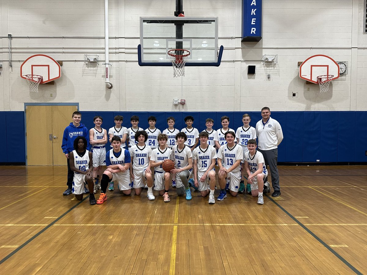 Modified boys 🏀 with a good win over a tough Burnt Hills team 42-36. Sam Rayburn and Mike Baccaro led the way with 10 points each. Nick Rueckert chipped in 9 points. Great job fellas!! <a href="/ShakerBisonBB/">Shaker Basketball</a> #attitude #together