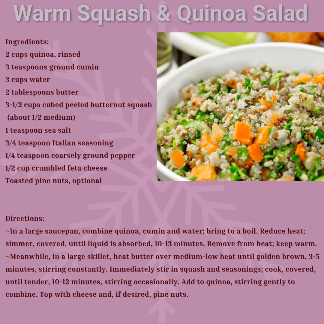 Looking for an amazing side dish  to make this week? January's Sorella Recipe is a perfect light lunch or dinner partner in this chilly weather!
Did you make this recipe? Let us know!
#mondaymood #sorellamonthlyrecipe #quinoasalad #warmsquash #lunchideas #dinnersides #bellalife