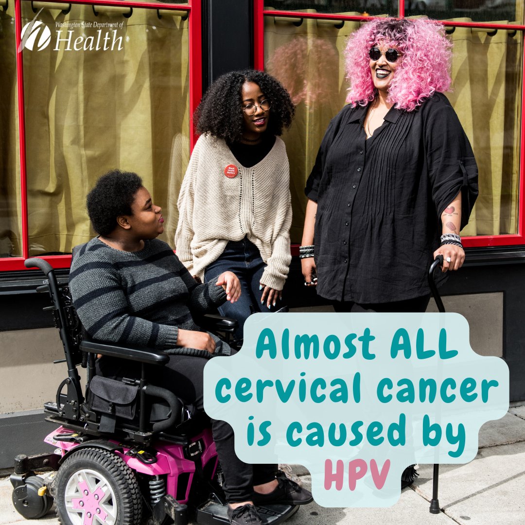WADeptHealth's tweet image. Almost all #CervicalCancer is caused by HPV. That’s why it’s so important to get vaccinated against HPV. Talk to your doctor to see if the #HPVvax is right for you, and learn more here: bit.ly/2PY9LRu