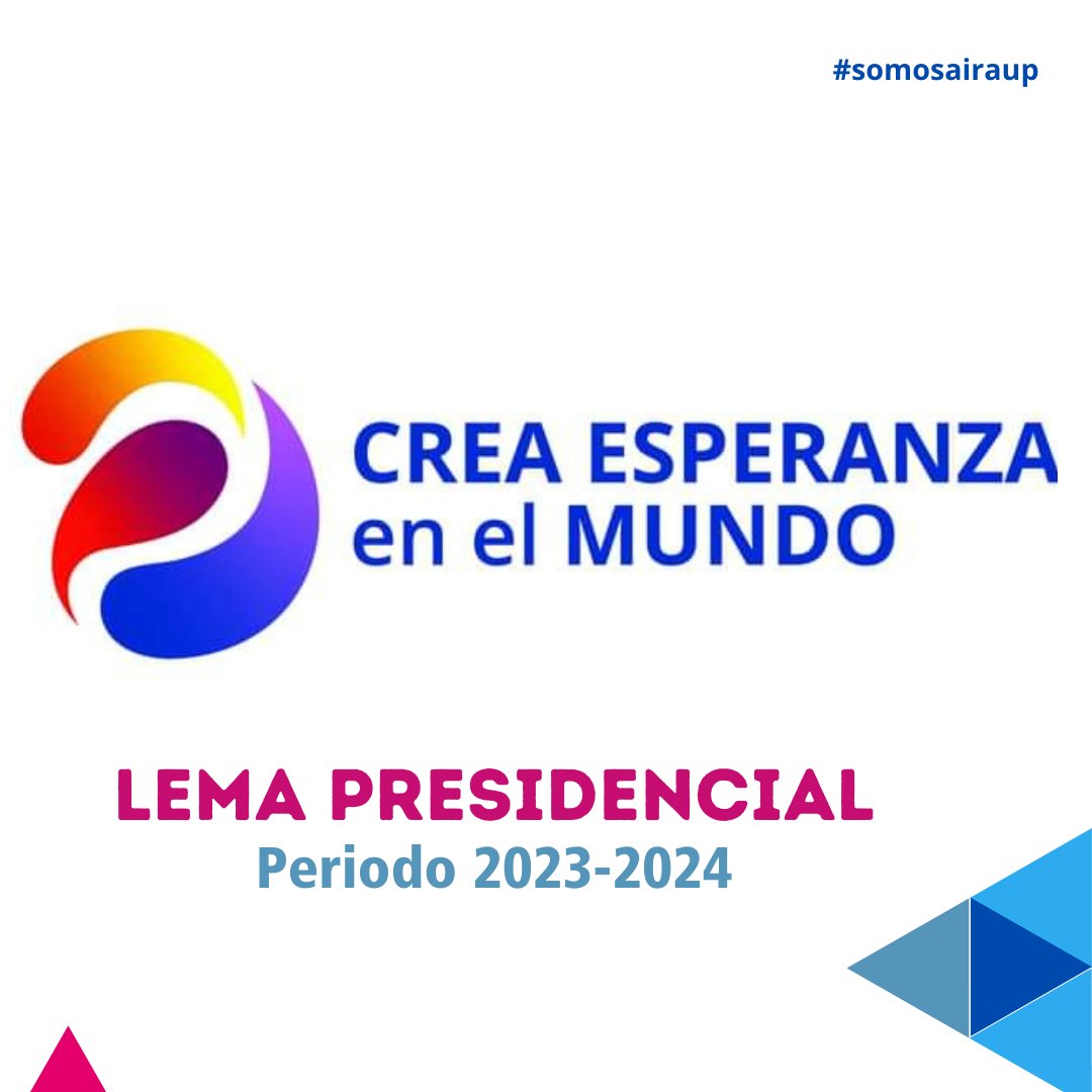 AIRAUP (@airaup) on Twitter photo El presidente electo de #Rotary, R. Gordon R. McInally, reveló hoy el lema presidencial 2023-2024: Crea esperanza en el mundo.
<a href="/RotaryES/">Rotary en español</a> <a href="/Rotary/">Rotary International</a>
#somosairaup #rotary #lema El presidente electo de #Rotary, R. Gordon R. McInally, reveló hoy el lema presidencial 2023-2024: Crea esperanza en el mundo.
<a href="/RotaryES/">Rotary en español</a> <a href="/Rotary/">Rotary International</a>
#somosairaup #rotary #lema