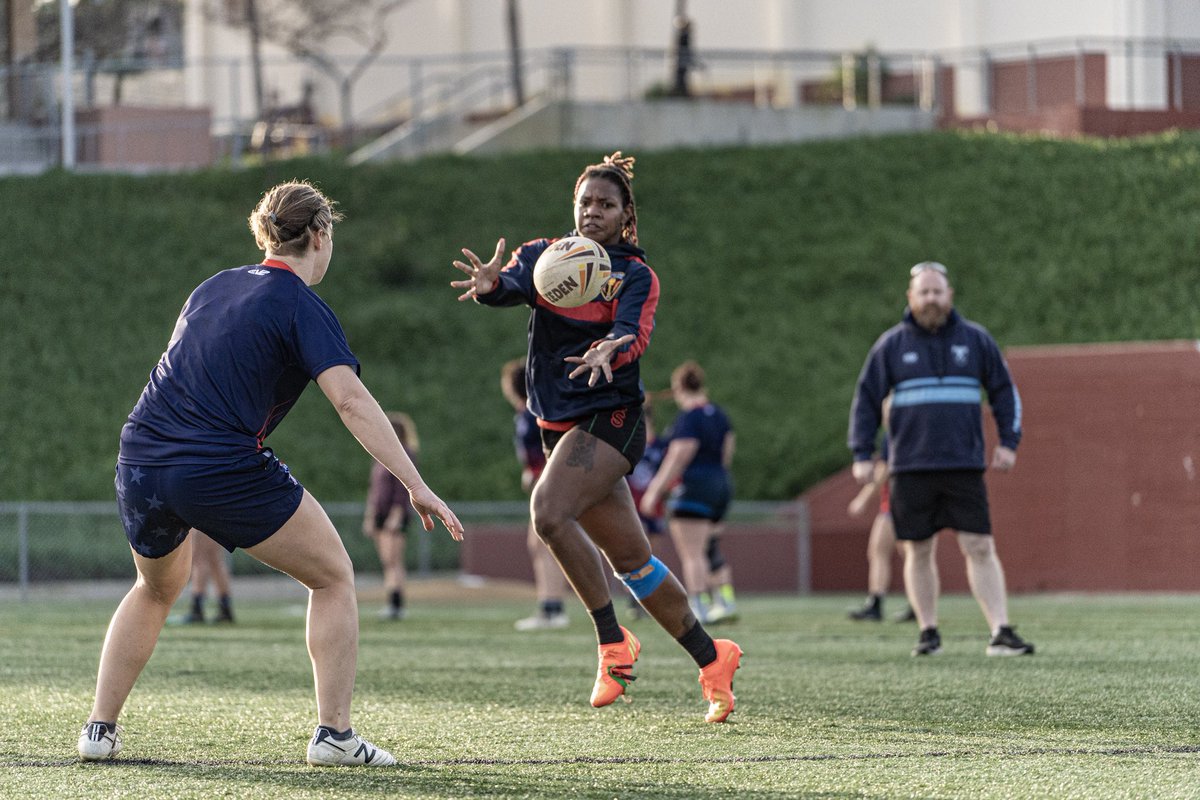 Coach Ady keeping a watchful eye at the @usawrl West Coast camp on Saturday. #womensrugbyleague