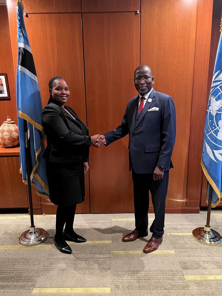 It’s a great pleasure to welcome to Botswana Mission two of our new colleagues, Monei and Irene. Team BOTSREP and I wish them all the best on their assignment.