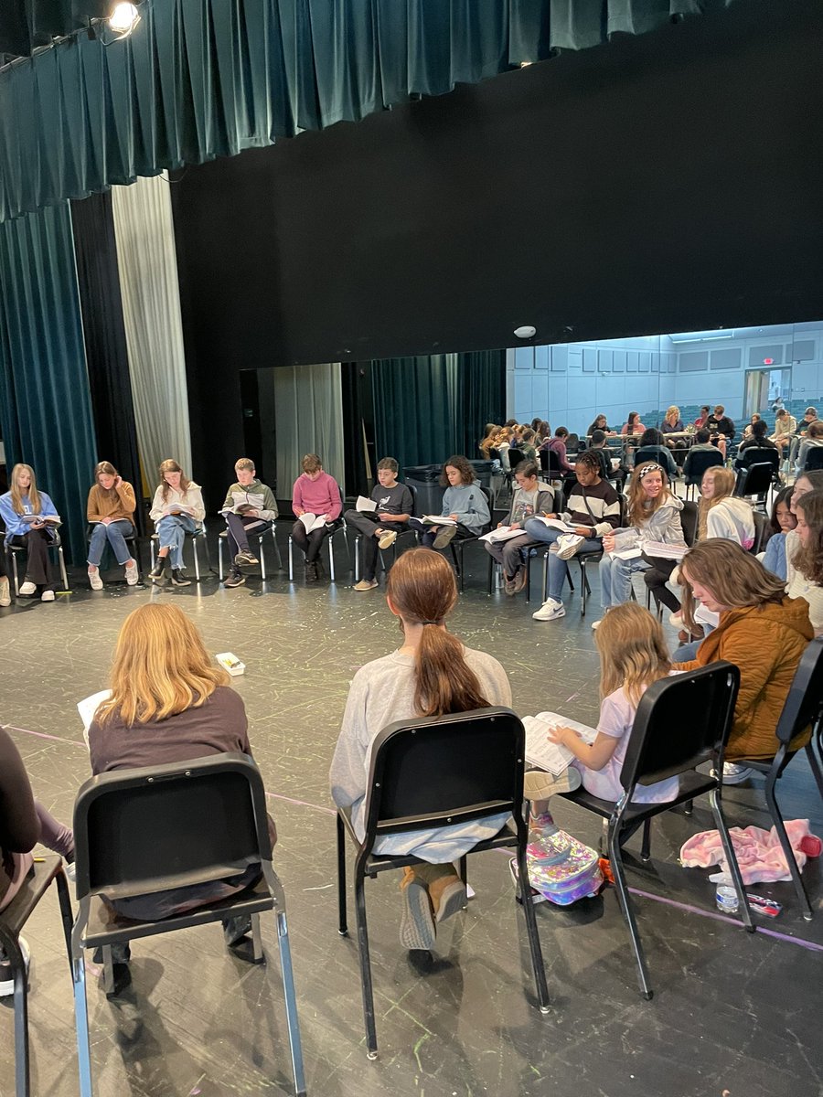 katypbridges's tweet photo. ONCE ON THIS ISLAND JR. rehearsals began today!! Save the dates March 22-25 #OOTI @eastcarymiddle @Ndavis615 @mlopez8science https://t.co/SmXltmZbHm