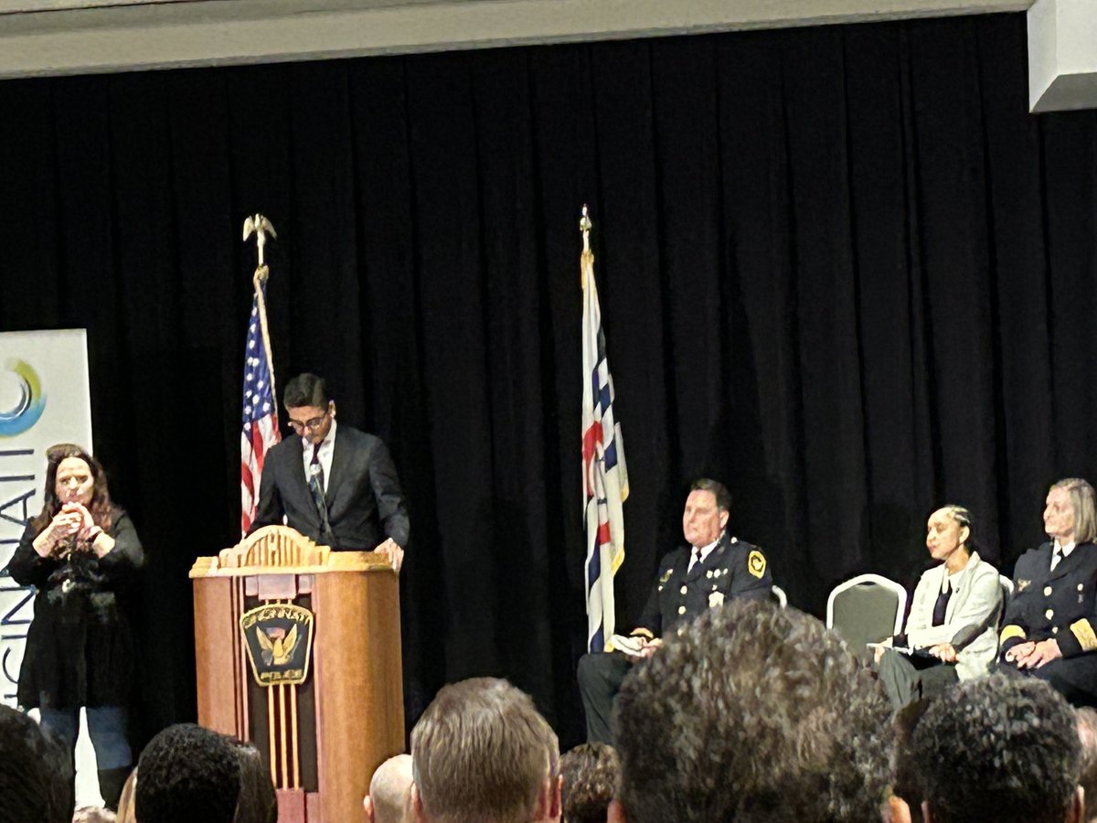 LauraNBrunner's tweet image. So thrilled to be at Museum Center for the swearing in of our new Police Chief Teresa Theetge. This is historic for our city.