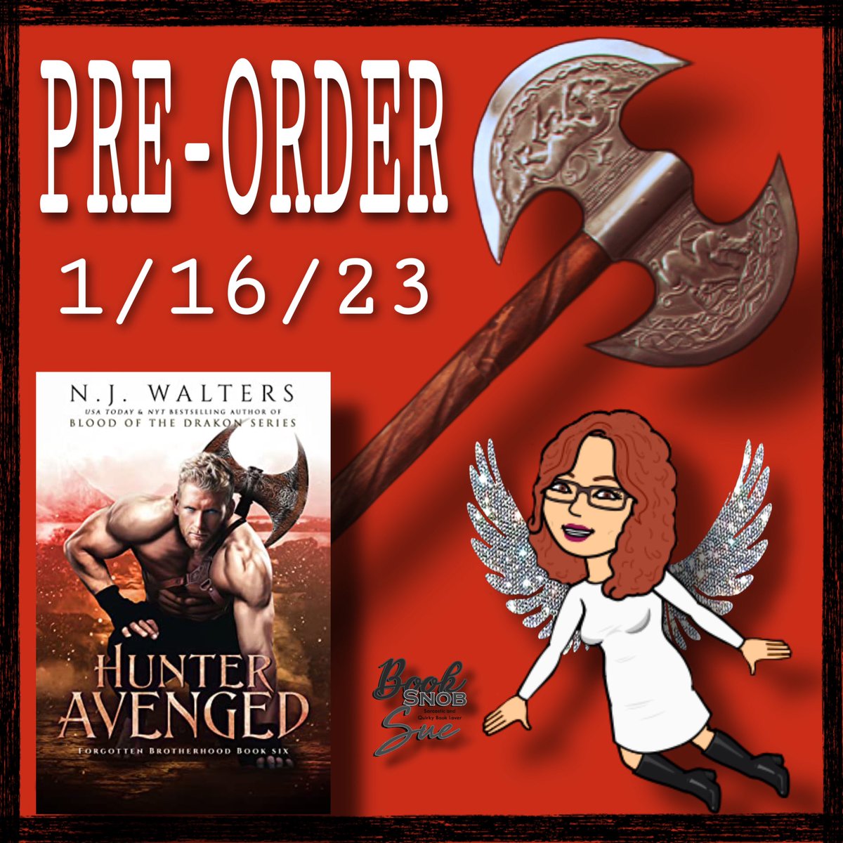 Get excited everyone….this is happening….and I am currently reading this book crack…

 ✨✨ PRE-ORDER ✨✨

7 DAYS

Hunter Avenged by @njwaltersauthor 
Forgotten Brotherhood Book 6

Universal eBook & Paperback 
books2read.com/u/bPN1Vd

#ForgottenBrotherhood #BookCrackSeries