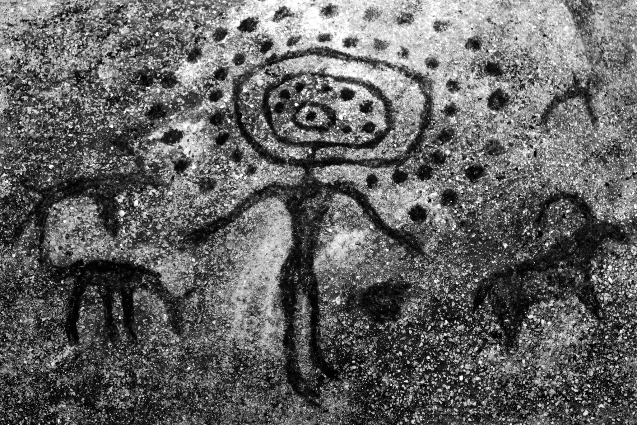 Archaeology & Art on Twitter: "Sun-Headed Deity of Tamgaly, Kazakhstan. Possibly depicting the 
