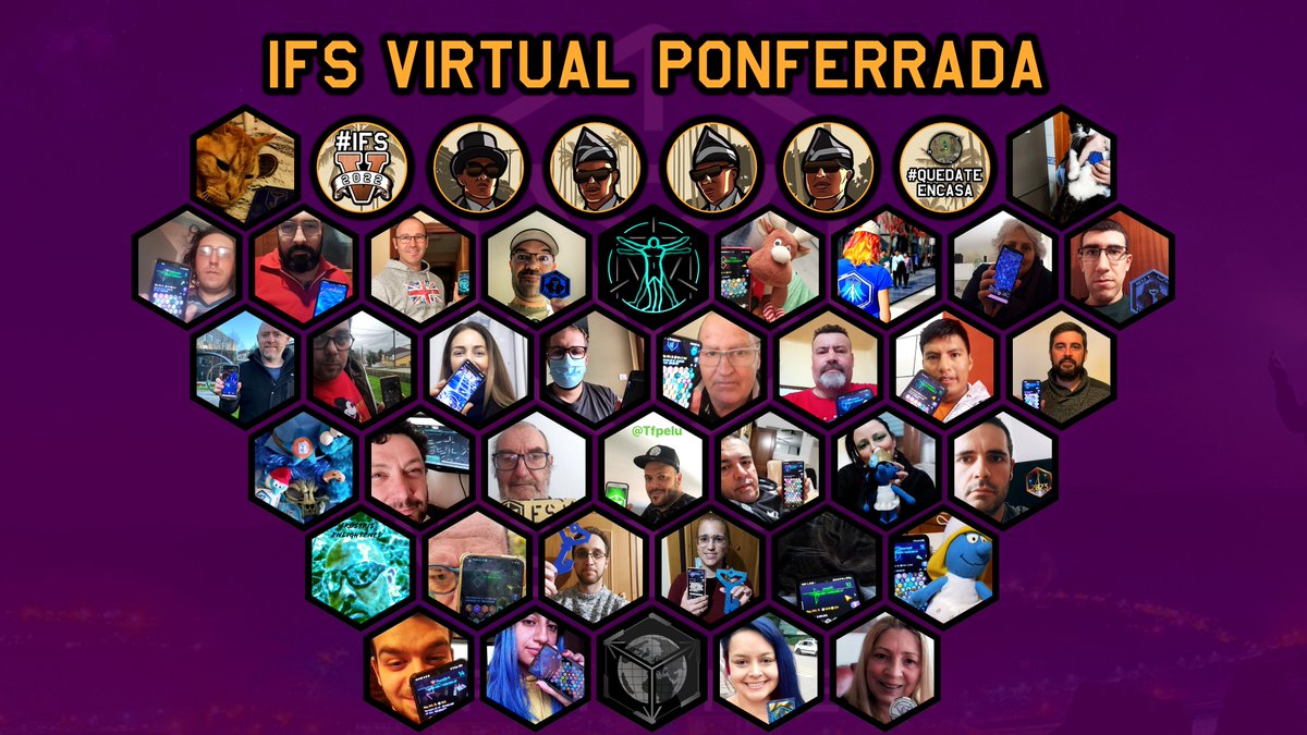 ClisPlisK's tweet photo. Foto grupal del IFS Virtual de Ponferrada del mes de Enero. #IngressFS #Ingress #IngressFirstSaturday #IngressFSatHome https://t.co/n8c2VH0V1W