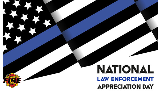 nwfire_velo's tweet photo. Happy National Law Enforcement Day!

We express our gratitude to the officers who are always there for us putting their lives on the line while serving our communities.  Thank you. https://t.co/M4xpqa6W2S