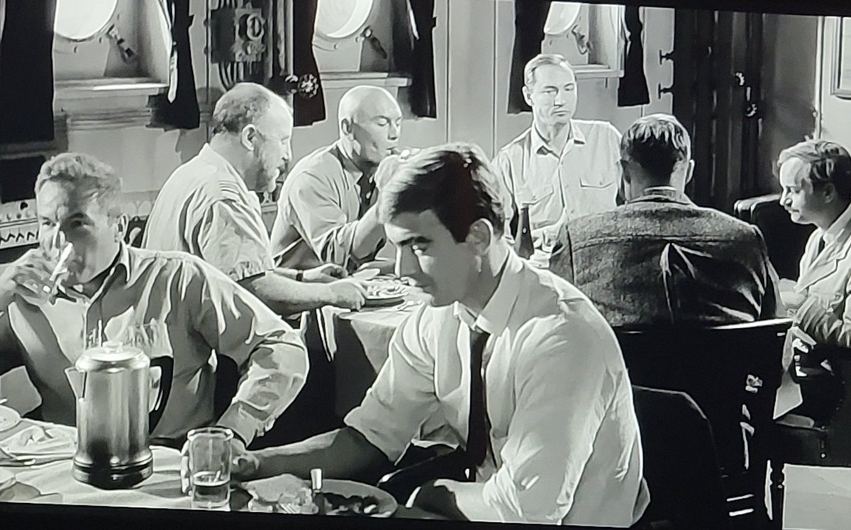 atlblerd2's tweet photo. #NW a 1965 film called #Morituri starring Marlon Brando &amp; Yul Brynner. It also has a very young @EBraeden aka #VictorNewman from #YoungandtheRestless.

#BlackSiskelandEbert📽 https://t.co/LaLRqFoqB6