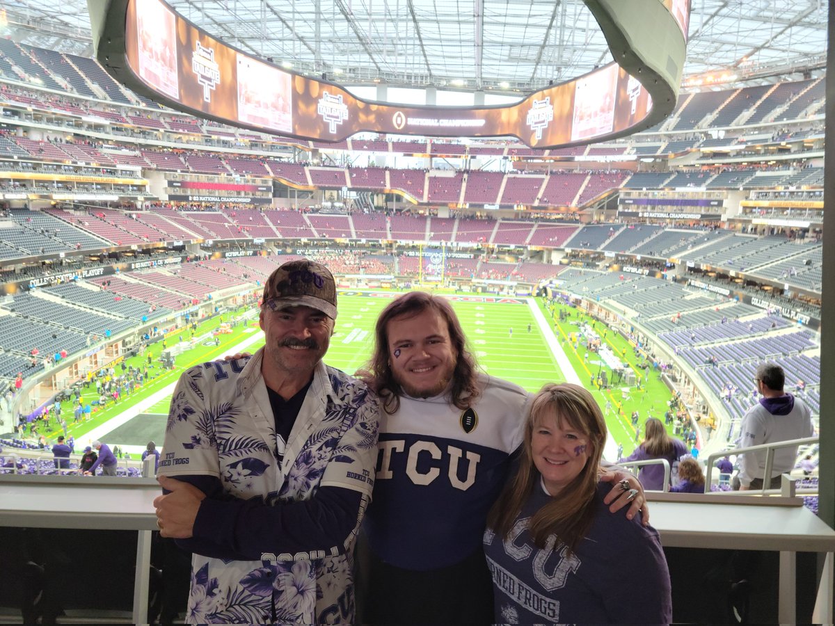Go Frogs!!!💜🐸 #CFBPlayoff