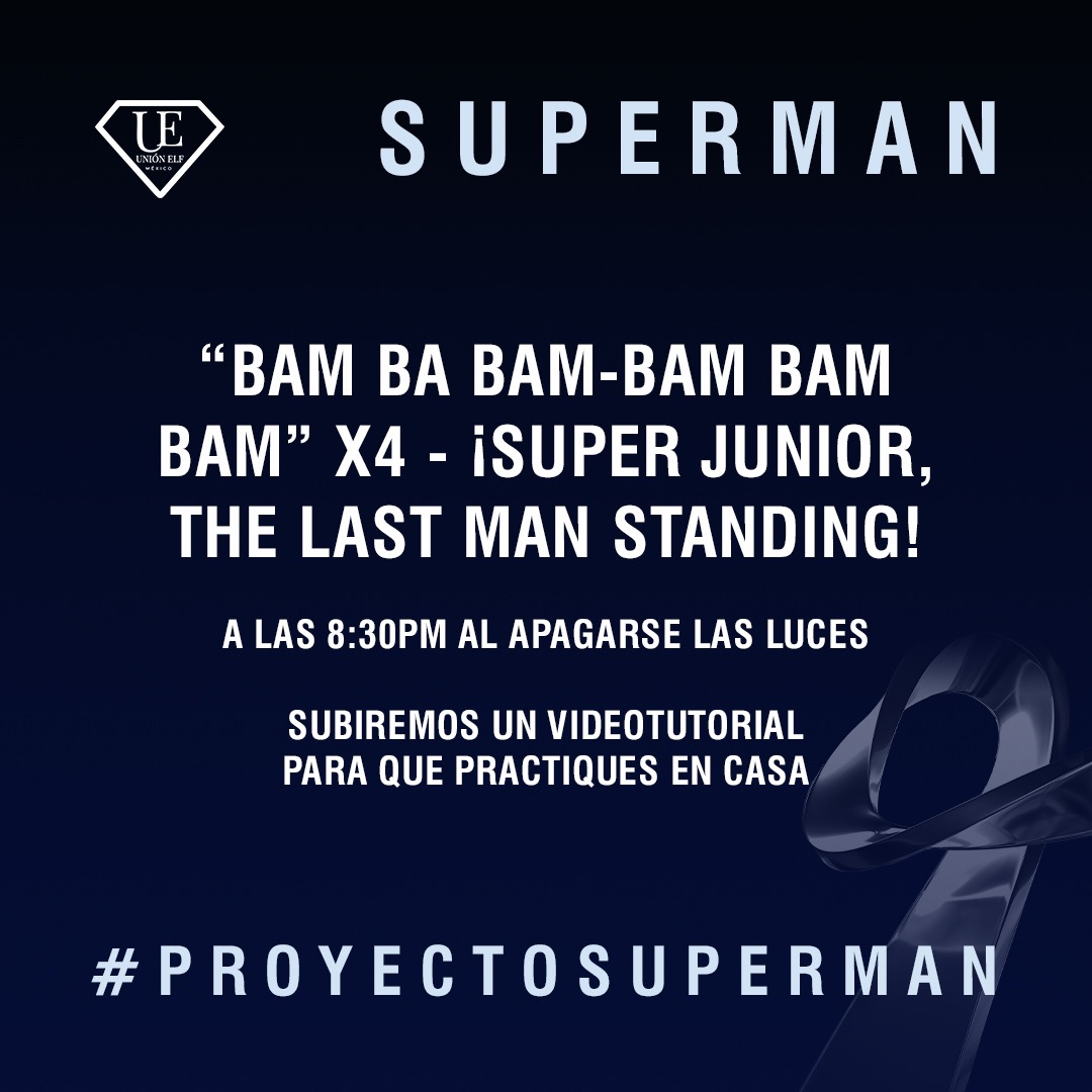 TheBlueStars_SV's tweet photo. 🌟SUPERMAN 🌟
“BAM BA BAM-BAM BAM BAM” x 4
¡SUPER JUNIOR THE LAST MAN STANDING!
#ProyectoSuperman #ProyectoSS9MX
@SJofficial @Musicvibe_mx @dreammakerlive https://t.co/MvTJ7Y4QBj