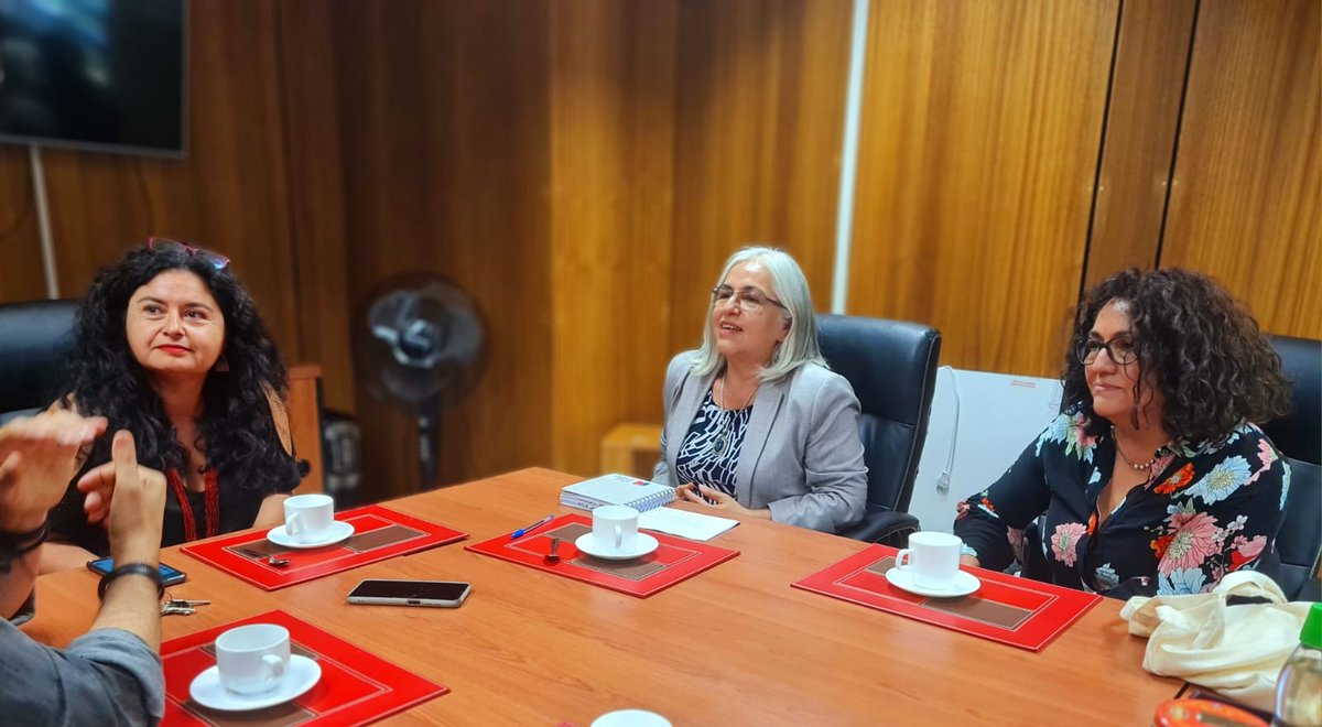 Educbiobio's tweet photo. Hoy, @Educbiobio, Elizabeth Chávez se reunió con autoridades de la Universidad del #Biobío 🏢para coordinar trabajo👩‍💻 en conjunto sobre #Educación, Memoria y #DerechosHumanos https://t.co/9uNUnJuU1C