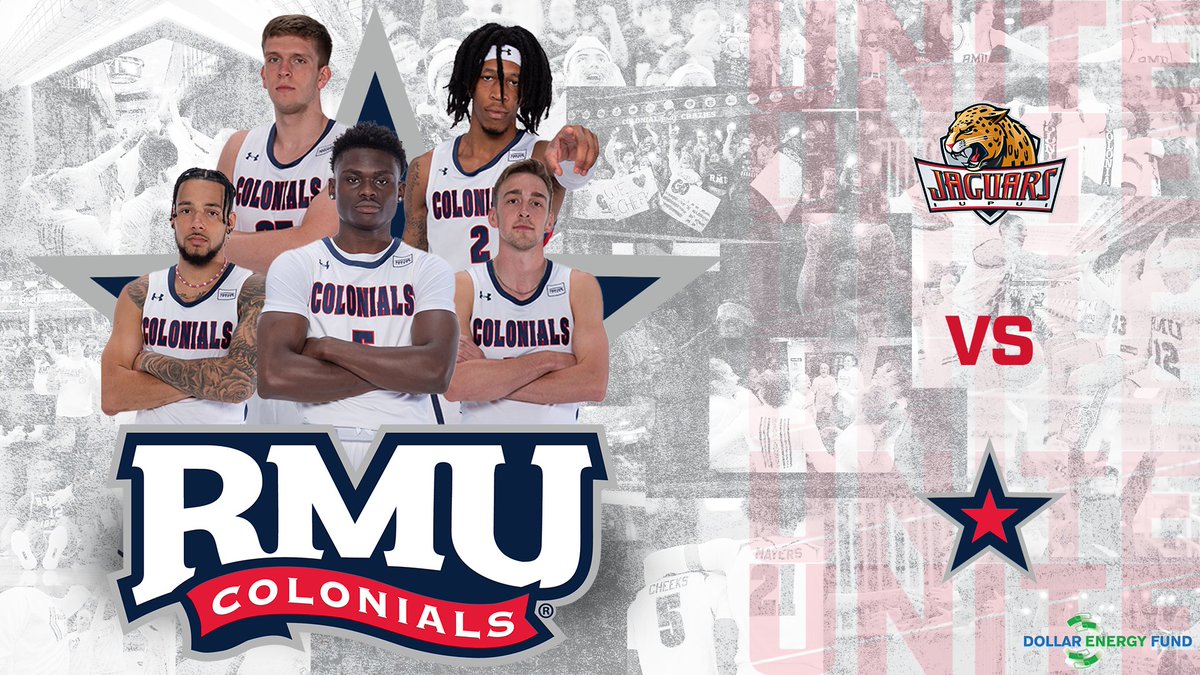 RMUMBasketball's tweet photo. The starters for tonight’s game against the IUPUI Jaguars‼️

#2 Kahliel Spear
#5 Enoch Cheeks
#12 Jackson Last
#32 Josh Corbin
#50 Trey James

TIP-OFF in 15 minutes‼️

#RMUnite | 🔵🏀🔴 https://t.co/hEaTljJ9cS