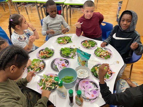 Class 203 grew different types of lettuce in the hydroponic garden! Students harvested the lettuce and had a salad party to celebrate! 🥗 <a href="/D12SupRosado/">District12Bronx</a> <a href="/BBOUFT/">BronxUFT</a> <a href="/FNS314/">Fairmont</a> <a href="/DOEChancellor/">Chancellor Melissa Aviles-Ramos</a>