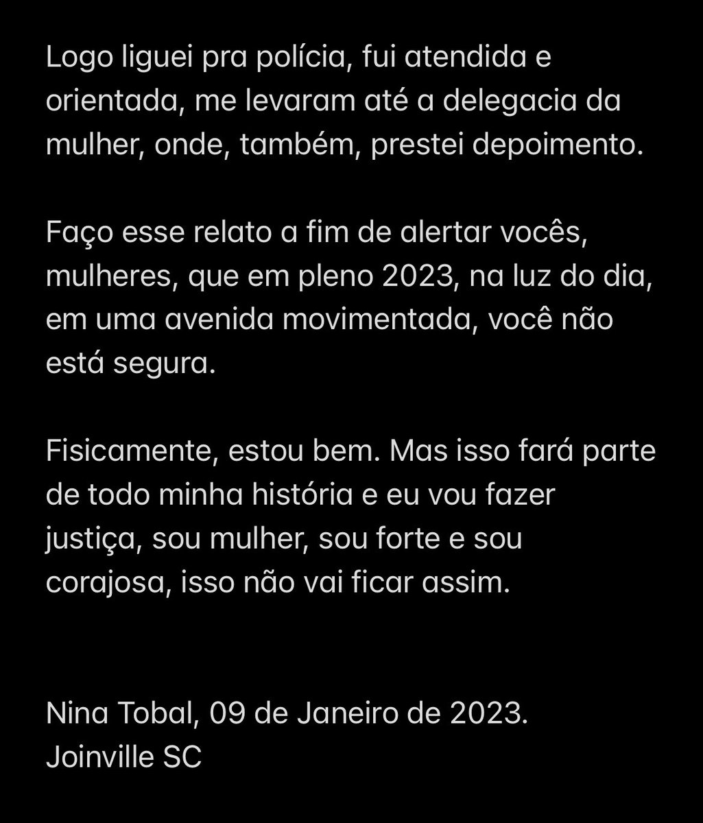 ninatoball's tweet photo. Relato de estupro. https://t.co/rKbeYFPtyp