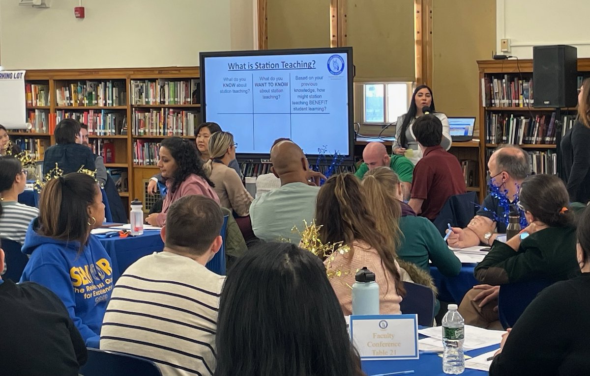 WCBryantHSLIC's tweet photo. Bryant staff engaged in Professional Learning on station teaching led by teacher leaders #DOEChancellor #relentlessquestforexcellence https://t.co/o0CIyK0vjb