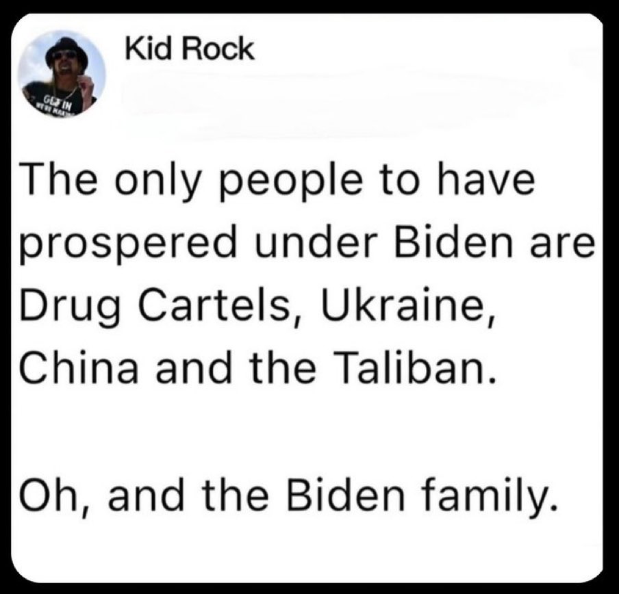 Kid Rock is an alpha male.