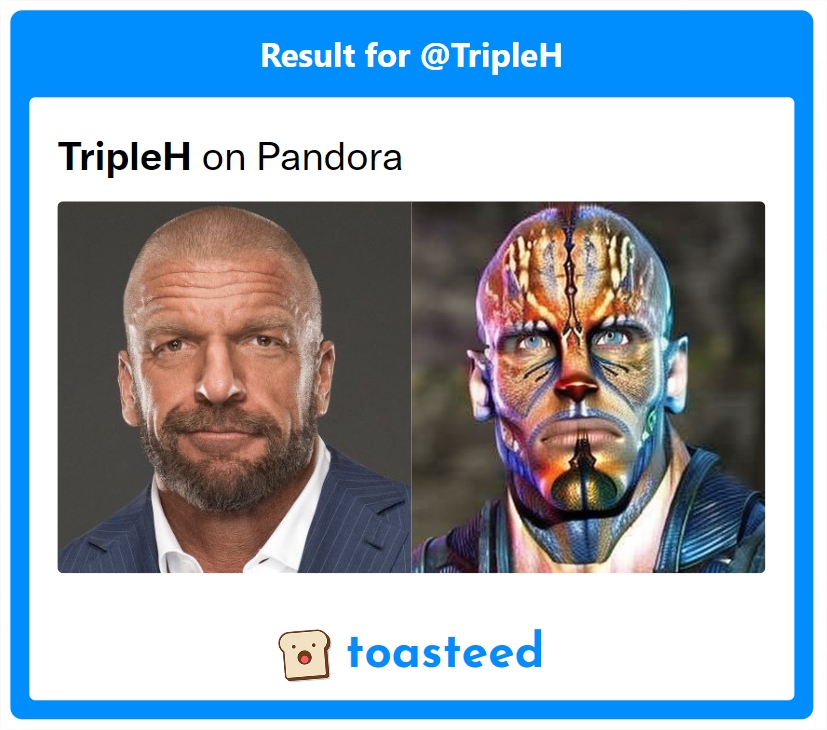 toasteed_'s tweet photo. @TripleH on Pandora
#avatar https://t.co/WIhpZQ7aRZ