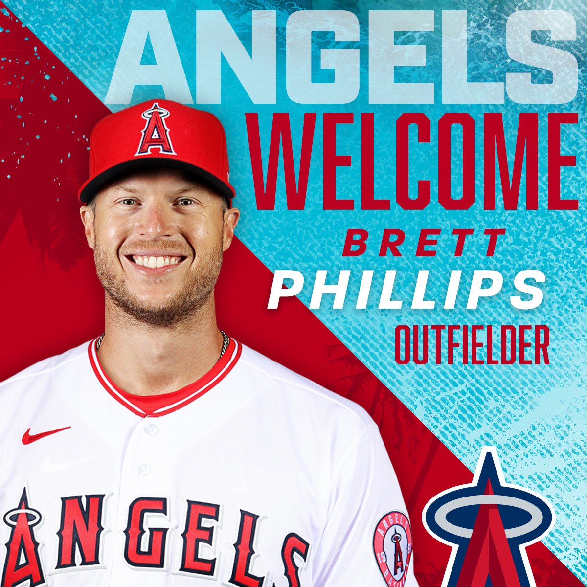 Los Angeles Angels on X: OFFICIAL: the Angels have agreed to a one-year  contract with OF Brett Phillips. Welcome to the team, Brett!   / X