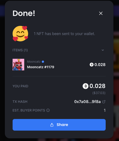 LeftHandFreedom's tweet photo. @MooncatzNFT @metamountaineer Done! https://t.co/QOxtjPpR8f