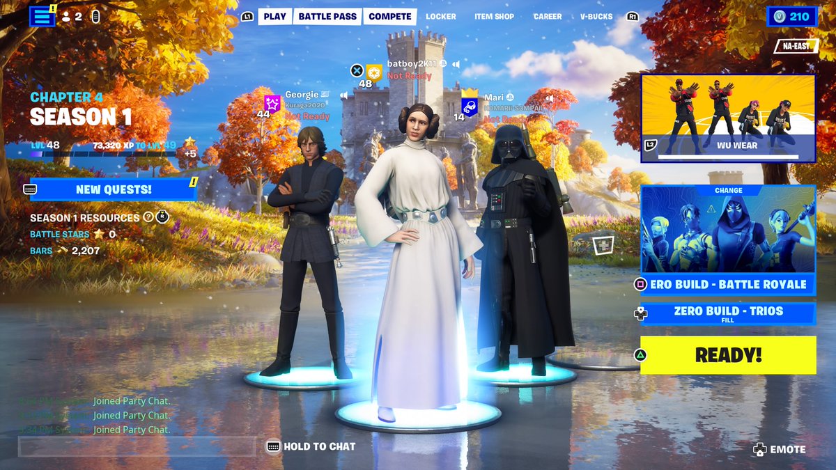 #PS4share #StarWars #LukeSkywalker #LeiaOrgana #DarthVader #Fortnite #SkywalkerFamily