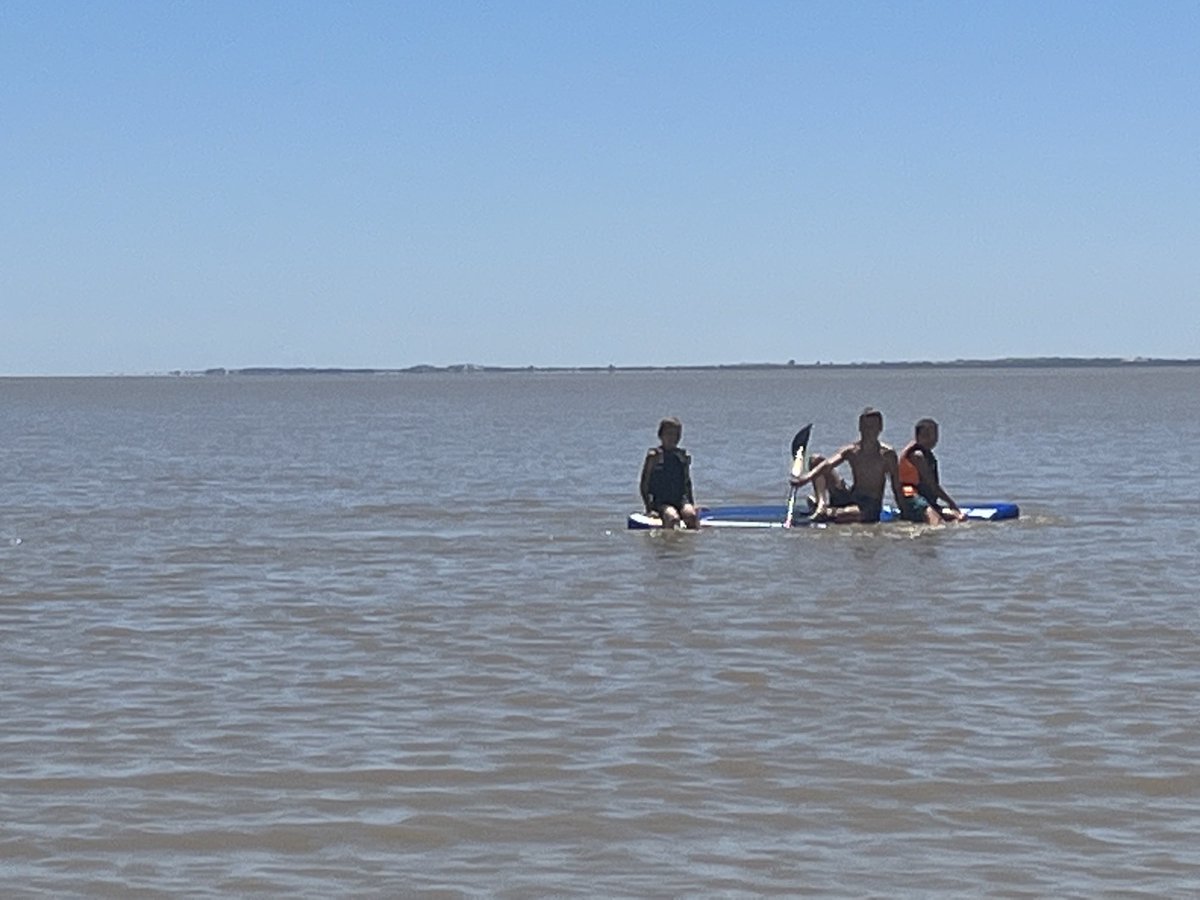 Slightly bigger lake today for water activities