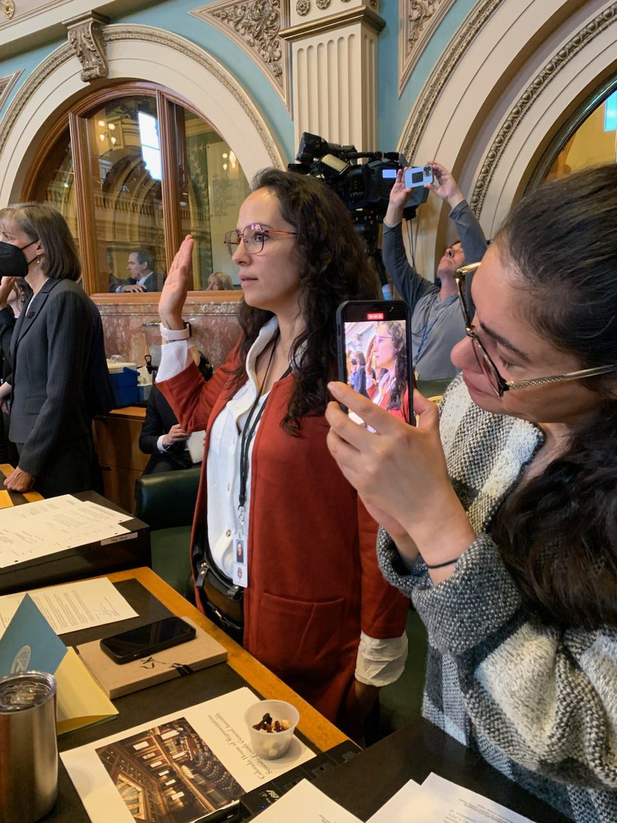 I was sworn in today as the HD35 Representative. I am honored to serve the people of HD35 and beyond. Thank you for entrusting me, this awesome responsibility. #coleg #copolitics #putpeoplefirst