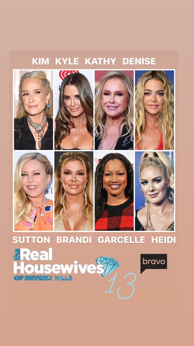 Imagine the drama with the three sisters! And Brandi and Denise #RealHousewives #RHOBH #kimrichards #KyleRichards #kathyhilton #deniserichards #suttonstracke #brandiglanville #garcellebeauvais #heidipratt