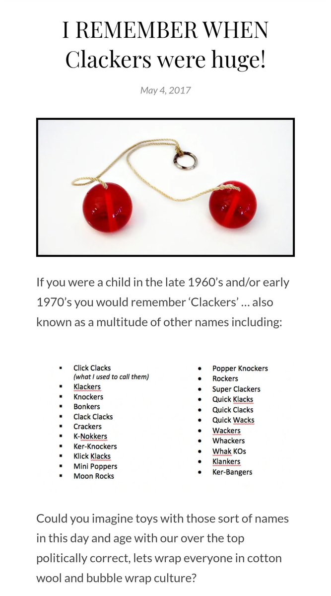 rgoestama's tweet photo. Latto - Latto permainan anak yg aslinya berasal dr US dgn nama Clackers, ditemukan puluhan tahun lalu.

Fakta mengejutkan ttg kepunahan Latto - Latto di negara asalnya, ternyata bkn semata2 krn perkembangan jaman, tp jauh lebih mengerikan dr itu sampe hrs dibanned pemerintah US. https://t.co/Ikhm9cqcji