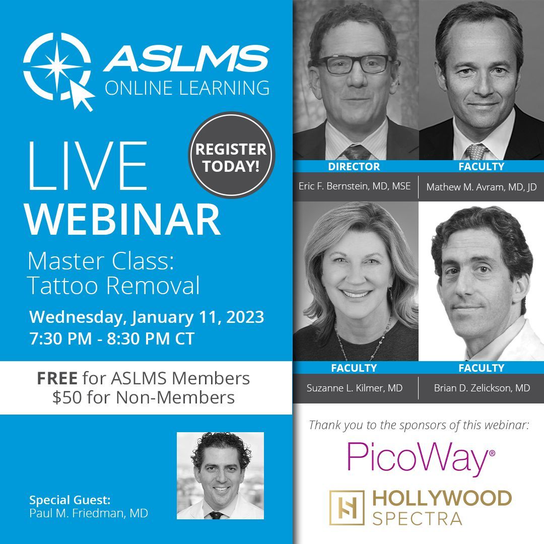 This week, join key thought leaders to discuss the most effective techniques and devices for removing tattoos along with the common pitfalls you should avoid. Expert faculty will present cases and discuss how they approach treatment. In addition, Dr.… dlvr.it/SgdGtq