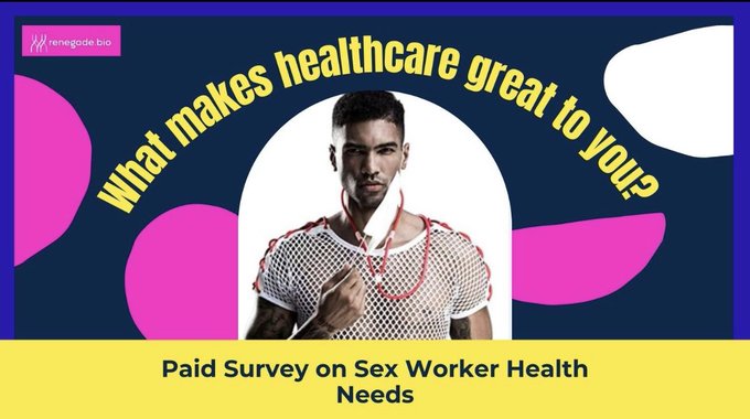 🚨Will you join me? 🚨 Trans Equity is conducting a study on healthcare needs of sex workers, and they<a href="/tag/godcomplex"class="tags"><span>#godcomplex</span></a><a href="/tag/wwpdd"class="tags"><span>#wwpdd</span></a><a href="/tag/imthenewjesus"class="tags"><span>#imthenewjesus</span></a>