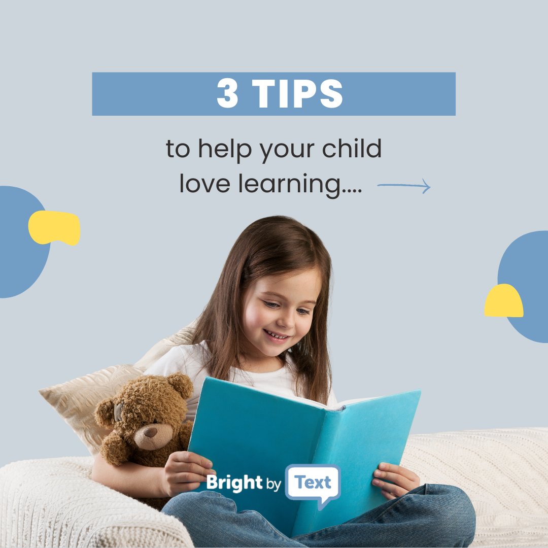 BrightbyText's tweet photo. Set your child up for a lifetime of loving learning with these three simple tips!
#parentingtips #parenting101 #BrightByText #learning #learningtricks #learningtips https://t.co/PlHV32lgKo