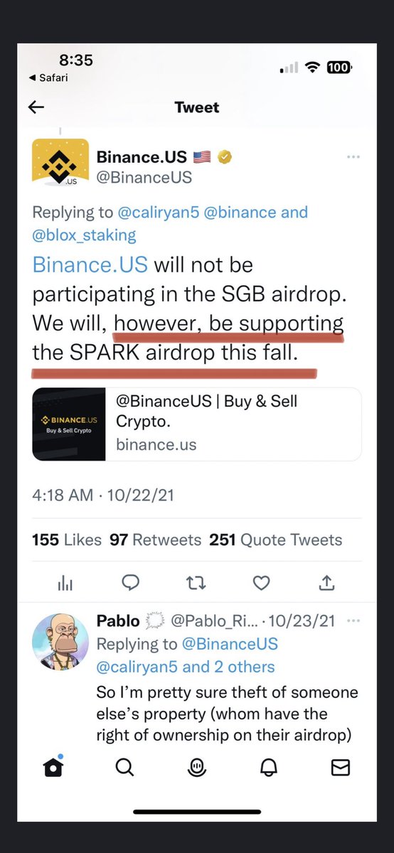 BrazellAssets's tweet image. 🚨🚨 BREAKING NEWS 🚨🚨 @BinanceUS #RugPulled it’s customers #StayAway from #BinanceUS CEO @BrianShroder has no control of the exchange #TheyLied