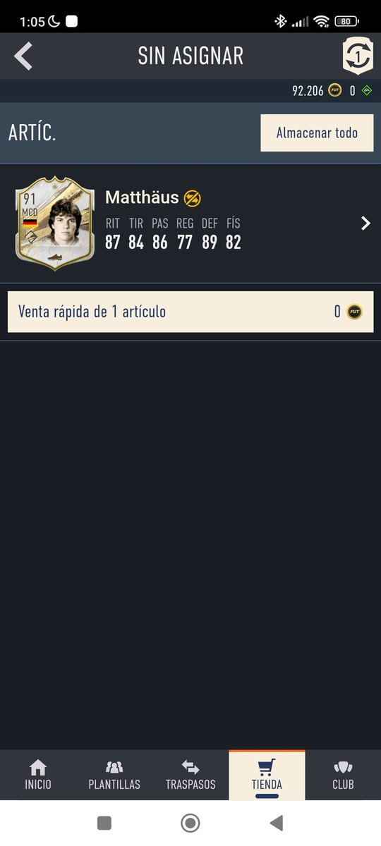 SKDAngel's tweet photo. Que probabilidades hay de que me salga en 20 días dos veces Matthaus????? https://t.co/cWXdnCcOWB
