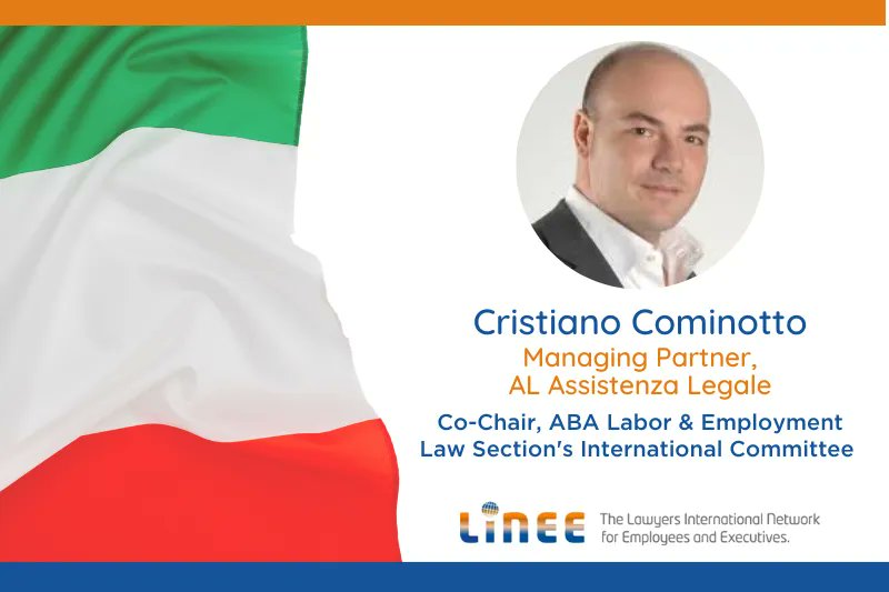 IntlExecLawyers's tweet photo. Cristiano Cominotto - @cri625, managing partner of Italian law firm AL Assistenza Legale, was named @abalel International Committee Co-Chair. Cristiano is also LINEE’s Co-Chair and Co-Chair of the @BritChamItaly Tax &amp; Legal Chapter. https://t.co/makiT4PiMo