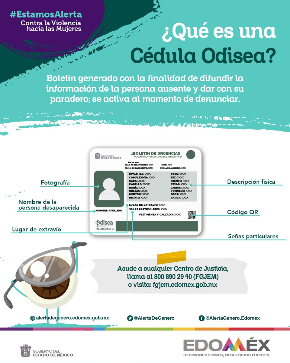 AlertaDeGenero's tweet photo. La Célula Odisea es una herramienta fundamental de difusión para dar con el paradero de una persona ausente.
Recuerda que no necesitas esperar 72 horas para realizar el reporte.
#AlertasDeGenero https://t.co/pi4uDEBO4P
