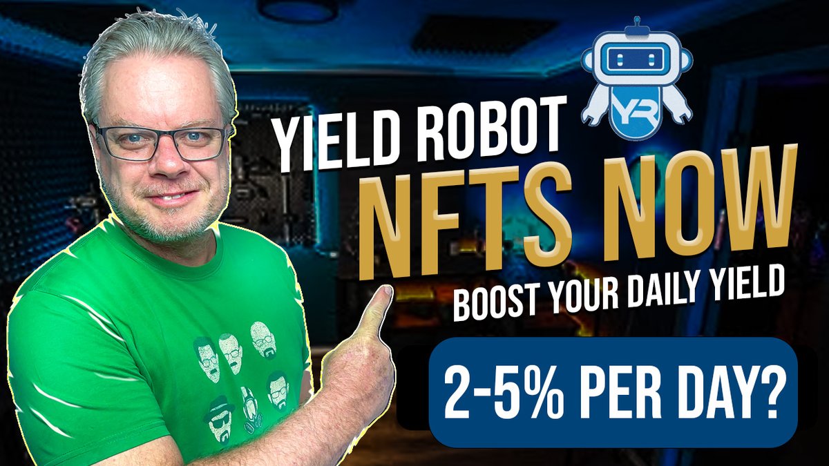 Brusca's tweet photo. NFTs are coming this week for Yield Robot. #yieldrobot #tradingbot #defi
WATCH HERE > https://t.co/pfDBs5PQpV https://t.co/1sm2IxgJQv