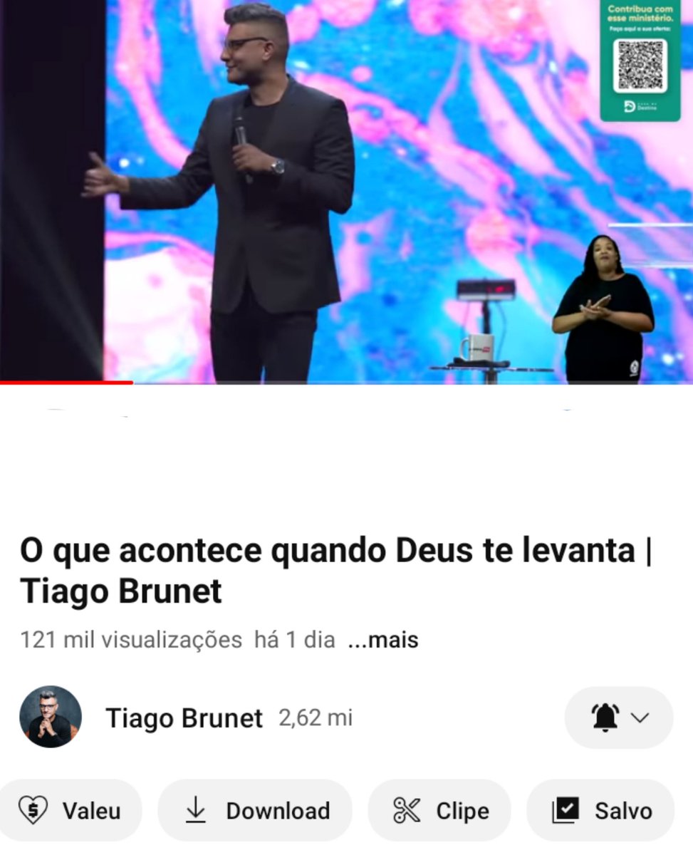 ASSISTAM HOJE!  Se não der hoje, assiste amanhã, depois de amanhã, amanhã e amanhã. 😂

#TiagoBrunet #mentalidadedesucesso #mentalidademilionária #conteúdodevalor 
#conteúdocristão