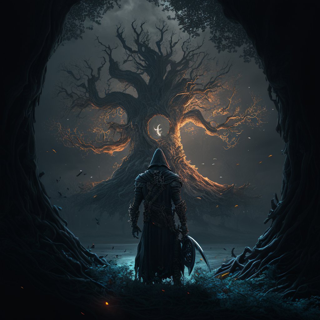 Akamotonft's tweet photo. #ELDENRING #EldenRingFanart #AIArtwork #midjourneyV4 https://t.co/x11v1Yfwx2