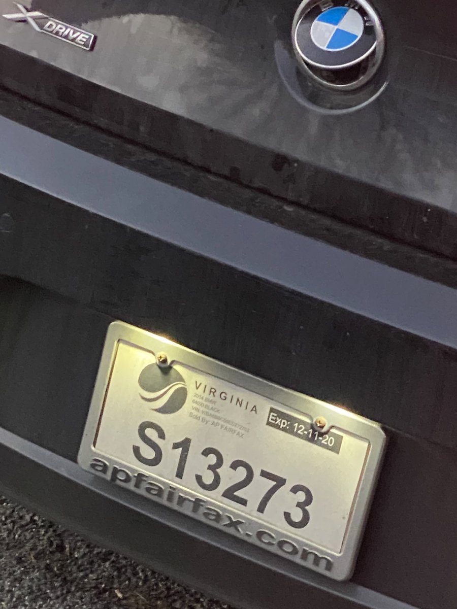 Abuse of temporary tags on cars is wild and rampant. Tags are long expired, tampered, obstructed and abused in other ways. #VisionZeroDC #SafeStreets