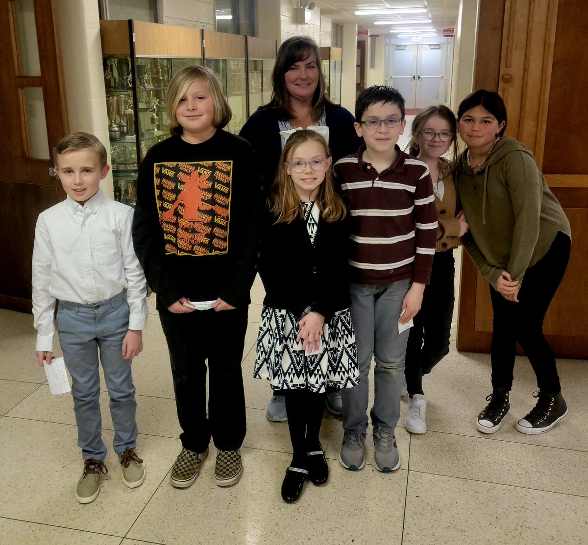 Mrs. Dempsey's students were at the January BOE meeting to talk about their experience at Mock Trial.
Very proud of these young students!
<a href="/FES_Choe/">Sun Choe</a> <a href="/GroboskeLaura/">Laura Groboske</a> <a href="/FLSDSuper/">Mike Von Gunten</a> 
#FirelandsFalcons
#FalconPride