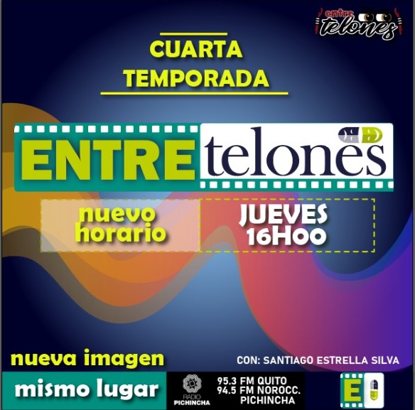 FmEntretelones's tweet photo. Este jueves arrancamos la cuarta temporada  de Entretelones en @radio_pichincha desde las 16:00 siempre con el gusto de compartir con los artistas del cine y del teatro. https://t.co/38vXLNmZj4
