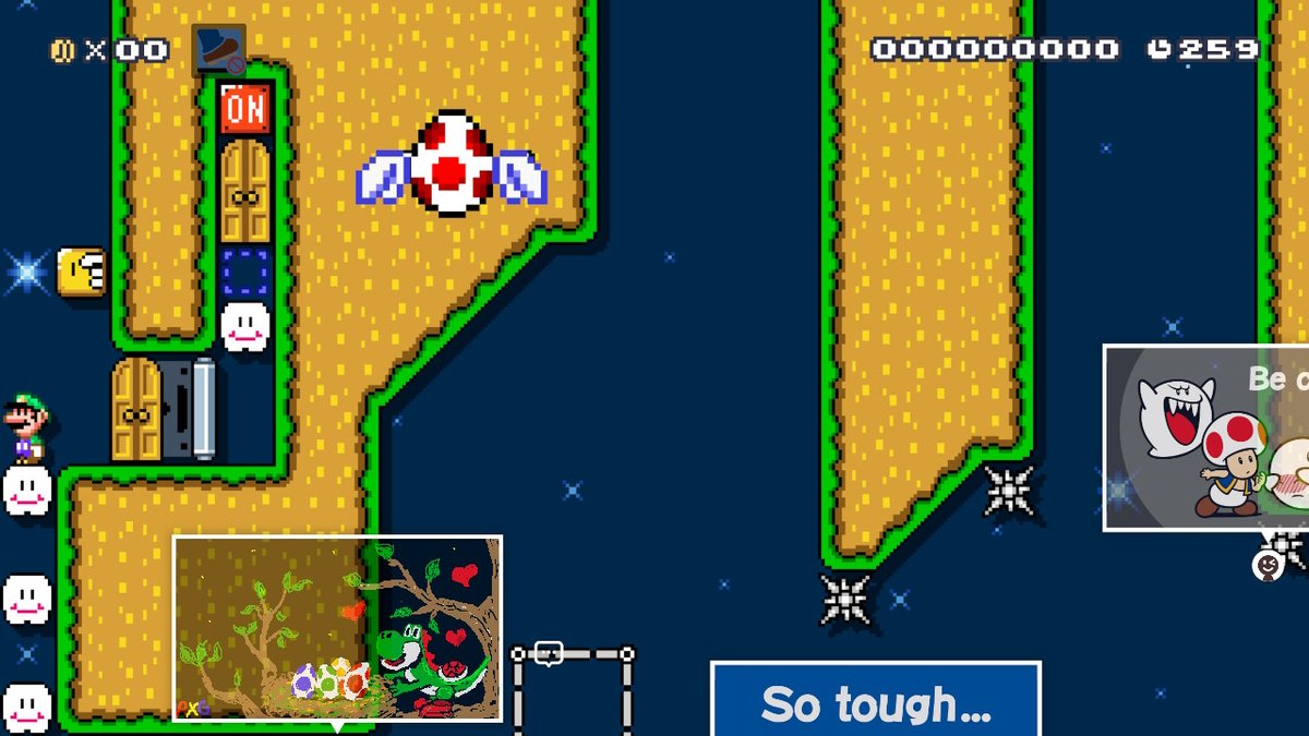 ProfXGaming1's tweet photo. #SuperMarioMaker2 #NintendoSwitch @PangaeaPanga Left you some Yoshi Art from my Yoshi Profile. Appreciate all the great content #Yoshi #YoshiKaizo #CommentArt https://t.co/iosLxhvHYO