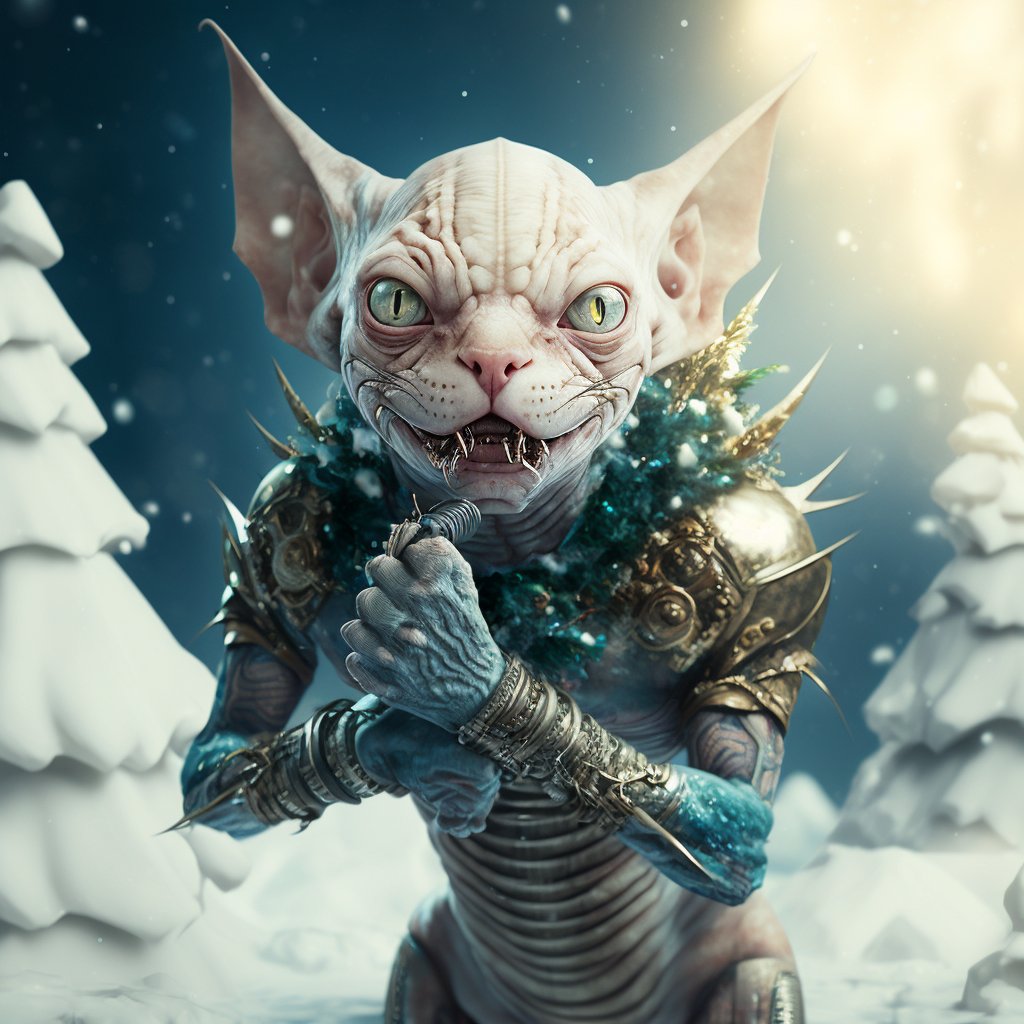 HelenBaranovska's tweet photo. Cyborg Sphynx NFT
on 
@opensea

#sphynxcat #NFTs #NFT #NFTdrop #NFTartists #nftcollectors #NFTcollections #NFTGiveaways #NFTCommunity #nftauction #AI #NFTshill #NFTProject #NFTartist #NFTArt #cyborg #cyborgsphynx #AIArts https://t.co/66nZC2aKYa