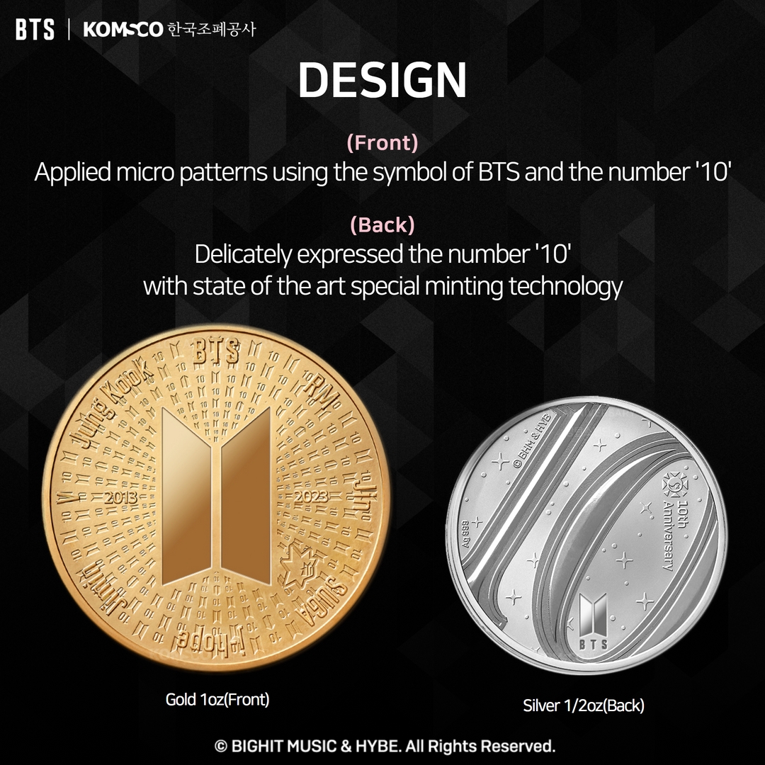 PandaAmerica's tweet photo. BTS 10th Anniversary Commemorative Medal 

Selling quick, limited overseas allocation left.

#KOMSCO #BTS #10th Anniversary #Commemorative Medal https://t.co/edB1w9Nm9k