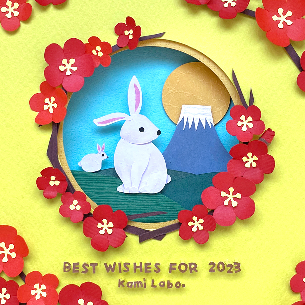 Kami_Labo_'s tweet photo. 今月のペーパークラフトは今年の干支「うさぎ」です。
パーツを何層にも重ねて立体感を出しました。
使用した紙はタント、OKミューズコットン、五感紙などです。
https://t.co/qQJBeahSeq
#Kami_Labo_ #KamiLabo #大徳紙商事 #紙 #ペーパークラフト #デザイン #手作り #松本市 #matsumoto https://t.co/zrV4H6AgWJ