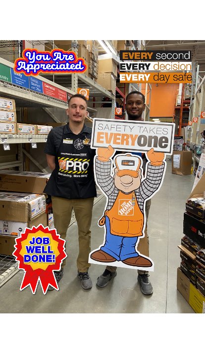 Safety take everyone, thanks to shemar and Ethan for working safe. #0262proud