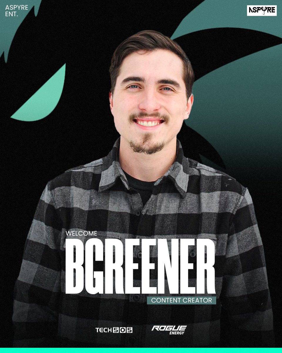 You've seen his face in several videos at this point, but we are THRILLED to make it OFFICIAL‼️

Please welcome <a href="/Bgreener3/">Bgreener99</a> to the Aspyre Entertainment content creation roster‼️

Check out his Twitch HERE:
twitch.tv/bgreener99

#A4G🐉 #Welcome🎉 #ContentCreator🎥